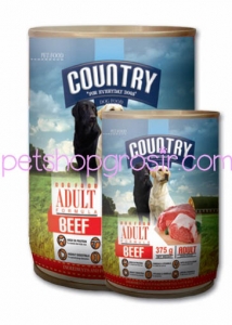 Makanan Kaleng Anjing Country Beef Can 400gr