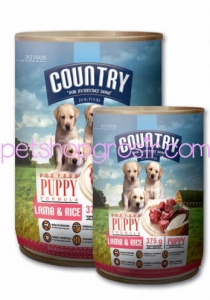 Makanan Kaleng Anjing Country Puppy Lamb & Rice Can 1.2kg