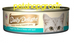 Makanan Basah Kucing Daily Delight Happt Meals Happiers Pure Squid 80gr 