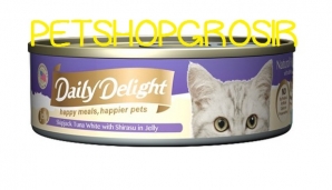 Makanan Basah Kucing Daily Delight Happy Meals Happiers Pets Shirasu In Jelly 80gr