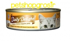 Makanan Basah Kucing Daily Delight Happy Meals Happiers Pets Sweet Corn In Jelly 80gr