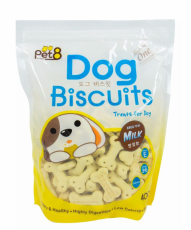 Pet8 Dog Biscuit Milk Flavor 400gr