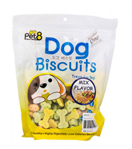 Pet8 Dog Biscuit Mix Flavor 400gr