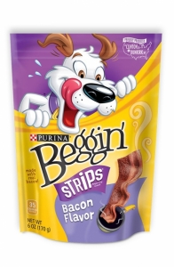Snack Anjing Purina Beggin' Strips Bacon Flavor 170gr