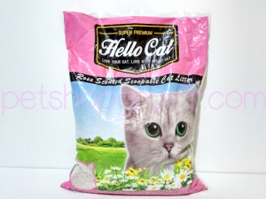 Pasir Kucing Hello Cat Sand Rose 10 Liter