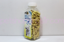 Snack Anjing Pet8 Dog Biscuits Milk Flavour 200gr (tulang)