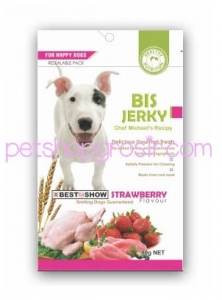 Snack Anjing BIS Jerky Strawberry 70gr