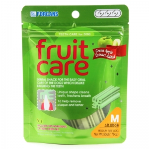 Snack Anjing Forcans Fruit Care Green Apple M 50gr