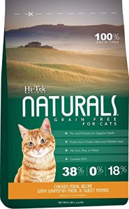 Makanan Kucing Hi-Tek Naturals Grain Free Chicken Meal with Whitefish Meal and Sweet Pottato for Cat 6lbs