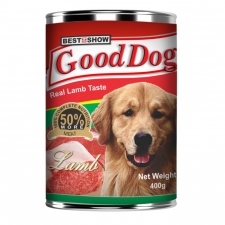 Makanan Anjing Kaleng Best In Show Good Dog Real Lamb Can 400gr