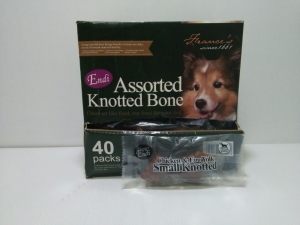 Snack Anjing Endi Assorted Knotted Bone Chicken & Egg Yolk Bones (Harga per pcs)