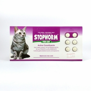 Obat Cacing Kucing Stopworm For Cat 6 Tab