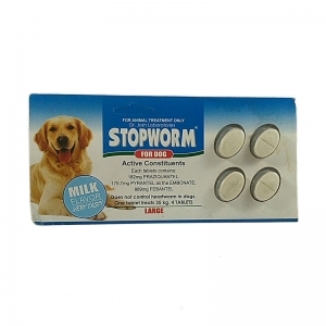 Obat Cacing Anjing Stopworm Milk Flavor For Dog Large  4 Tab