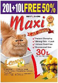 Pasir Kucing Maxi Cat Sand Lemon 30 Liter