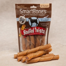 Snack Anjing Smart Bones Stuffed Twist Penut Butter 6 Twist