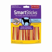 SNACK ANJING SMARTSTICK BACON & CHEESE 10 STICKS 