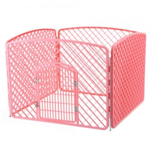 Kandang Pagar Pet Four Piece Fence Safety Zone 75x75x75cm BP166 Pink