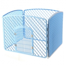 Kandang Pagar Pet Four Piece Fence Safety Zone 100x75x75cm BP266 Biru