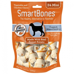 Snack Anjing Smart Bones Sweet Potato 24 mini