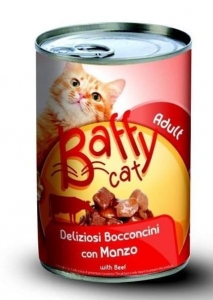Makanan Kucing Kaleng Baffy Cat Beef 415gr