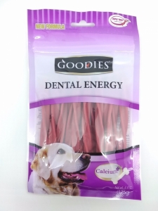 Snack Anjing Goodies Dental Energy Treat Tripple Twist Shape Lamb 125gr