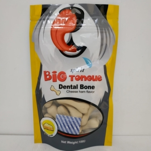 Spirit Big Tongue Dental Bone Cheese Ham Flavor 100gr