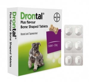 Obat Cacing Anjing Drontal Dog Tablets