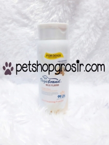 Bedak Anjing vegebrand Milk Flavor Dry Cleaning powder 150g 