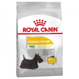 MAKANAN ANJING SENSITIF Royal Canin Mini Dermacomfort 3 kg