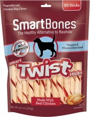 Snack Anjing Smart Bones Twist Chicken 50 Stick