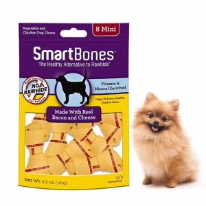 Snack Anjing Smart Bones Bacon Cheese 8 Mini