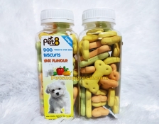 Snack Anjing Pet8 Dog Biscuits Mix Flavour 110gr (tulang)