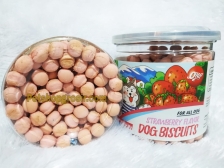 Snack Anjing Orgo Dog Biscuit Fresh Strawberry 125gr 
