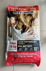 Makanan Anjing Best In Show Good Dog Dry Food Beef Show Performance 18kg