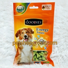 Snack Anjing Goodies Dental Energy Cut Bone Shape Chlorophyl 125gr