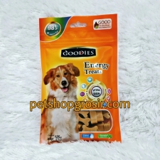 Snack Anjing Goodies Dental Energy Cut Bone Shape Liver 125gr