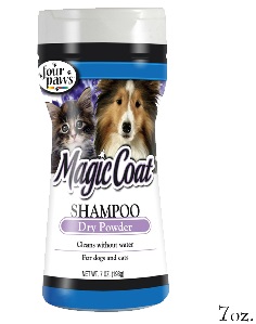 Shampoo Anjing Magic Coat Dry Shampoo Powder For Dogs And Cats 7oz