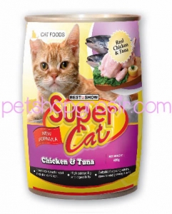 SUPER CAT CHICKEN & TUNA 400GR