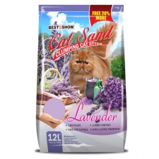 Pasir Kucing Best in Show Cat Sand Clumping Lavender 12 Liter