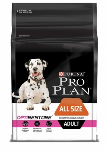 MAKANAN ANJING Purina Pro Plan Dog Adult Sensitive Skin & Stomach 2.5kg