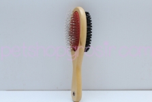 Sisir Best In Show Two Sided Timber Brush L