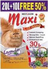 Pasir Kucing Maxi Cat Sand Lavender 30 Liter