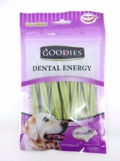 Snack Anjing Goodies Dental Energy Treat Tripple Twist Shape Chlorophyl 125gr