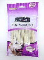 Snack Anjing Goodies Dental Energy Treat Tripple Twist Shape Milk 125gr