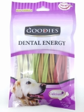 Snack Anjing Goodies Dental Energy Treat Tripple Twist Shape Mix 125gr