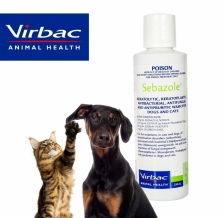 Shampoo Jamur Anjing Kucing Virbac Sebazole Anti-bacterial Shampoo 250ml