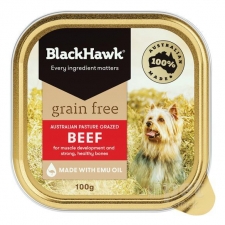 Makanan Basah Anjing BlackHawk Grain Free Beef 100gr