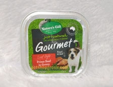 Makanan Basah / Kornet Anjing Nature's Gift Gourmet Prime Beef in Gravy Loaf Style 100gr
