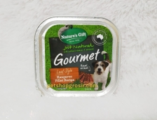 Makanan Basah / Kornet Anjing Nature's Gift Gourmet Kangaroo Filltet Recipe Loaf Style 100gr