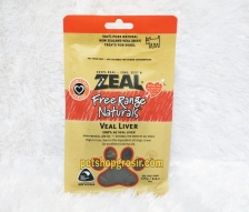 Snack Anjing Grain Free Zeal Treats Free Range Naturals Veal Liver 125gr